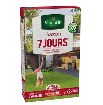 Vilmorin Grass Seeds 7 days 250g 10-15m²